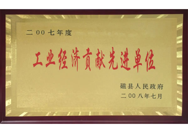 工業(yè)經(jīng)濟貢獻(xiàn)先進(jìn)單位